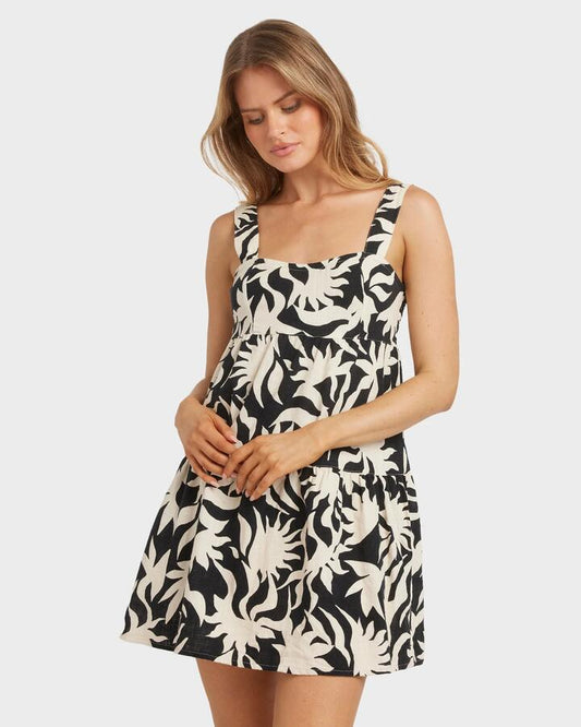 Image of Dresses. Productname: Billabong - Womens By My Side Mini Dress - Black White - in Black White colour by brand - Billabong