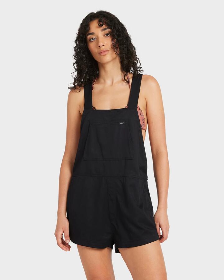 Image of Accessories. Productname: RVCA - Womens Cleared Cover Up Romper - Rvca Black - in Rvca Black colour by brand - RVCA