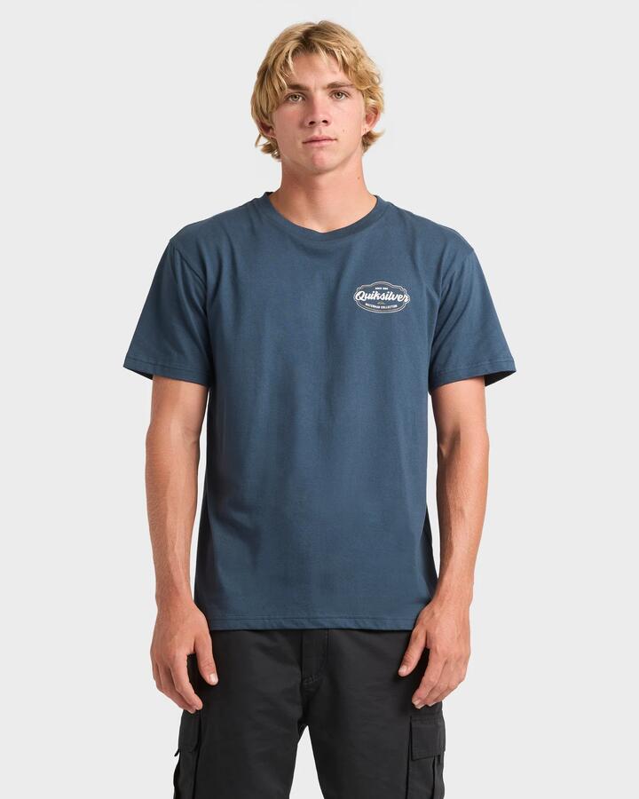 Image of T-Shirts. Product name - Quiksilver Mens Cool Change T-Shirt Midnight Navy in Midnight Navy colour by brand - Quiksilver