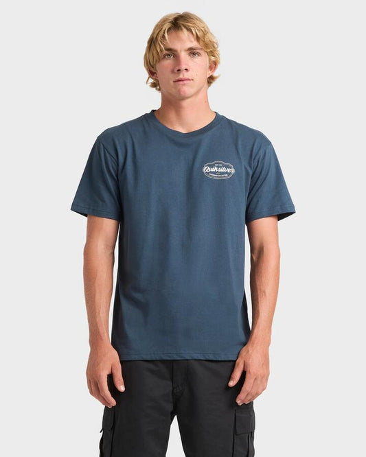 Image of T-Shirts. Product name - Quiksilver Mens Cool Change T-Shirt Midnight Navy in Midnight Navy colour by brand - Quiksilver