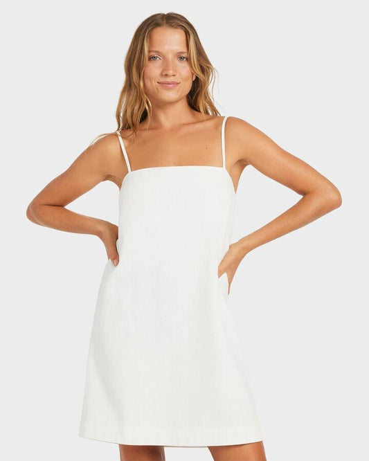 Image of Dresses. Productname: Roxy - Womens Find Your Light Mini Dress - Bright White - in Bright White colour by brand - Roxy
