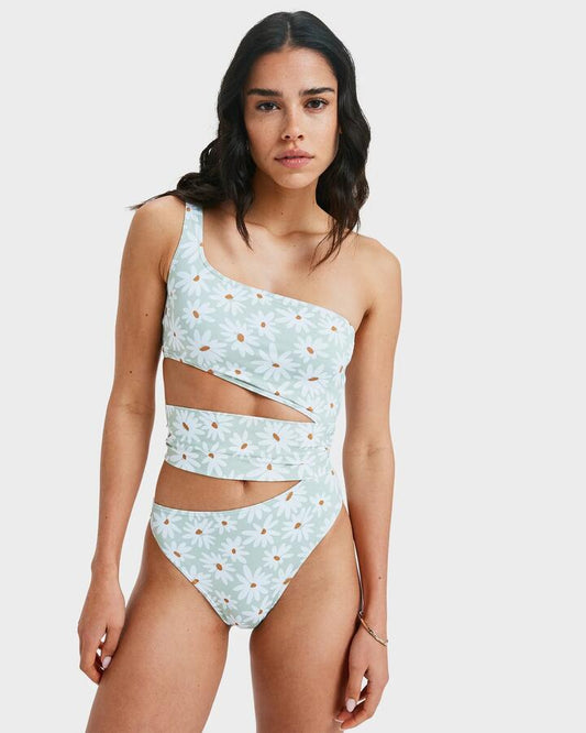 Image of Accessories. Productname: Roxy - Womens Dream Floral On One Piece - Laurel Green Dream Big Floral - in Laurel Green Dream Big Floral colour by brand - Roxy