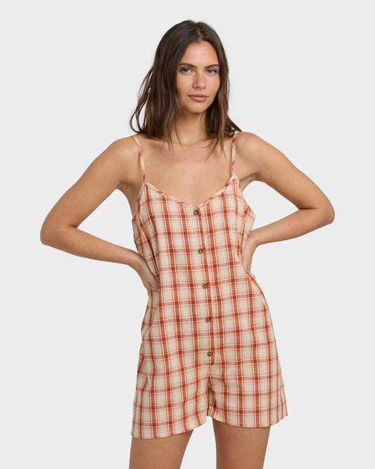 Image of Accessories. Productname: Billabong - Womens Dreamy Daze Romper - Sedona - in Sedona colour by brand - Billabong