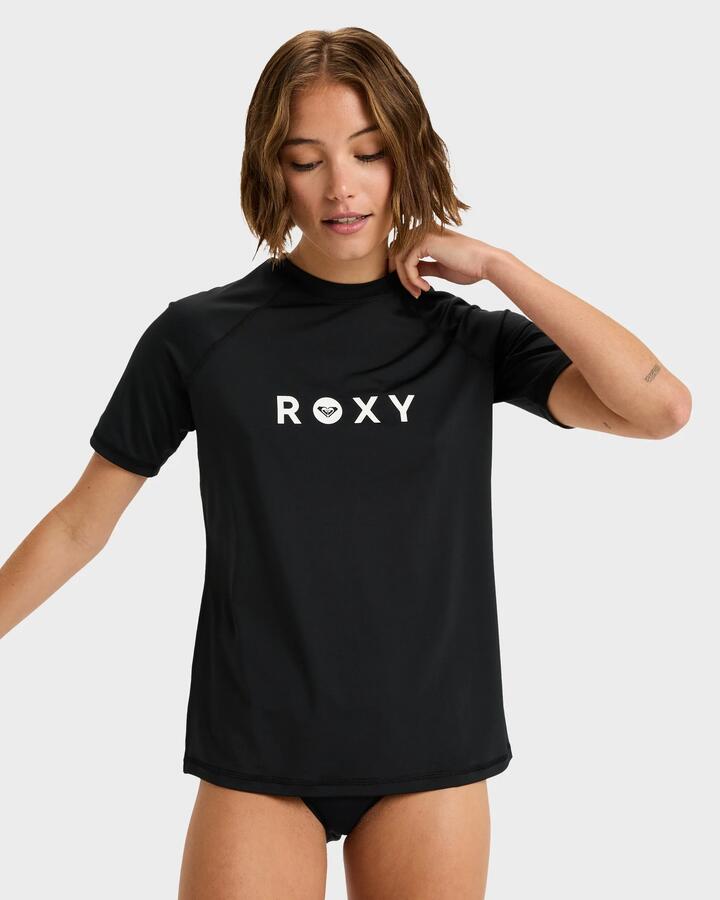Image of Coats & Jackets. Product name - Roxy Womens Essential Rash Vest Anthracite in Anthracite colour by brand - Roxy