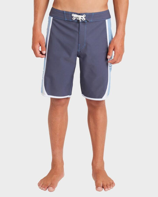 Image of Swimwear. Productname: Billabong Boys 8-16 Boys D Bah Bio 18" Boardshorts Vintage Indigo - in Vintage Indigo colour by brand - Billabong