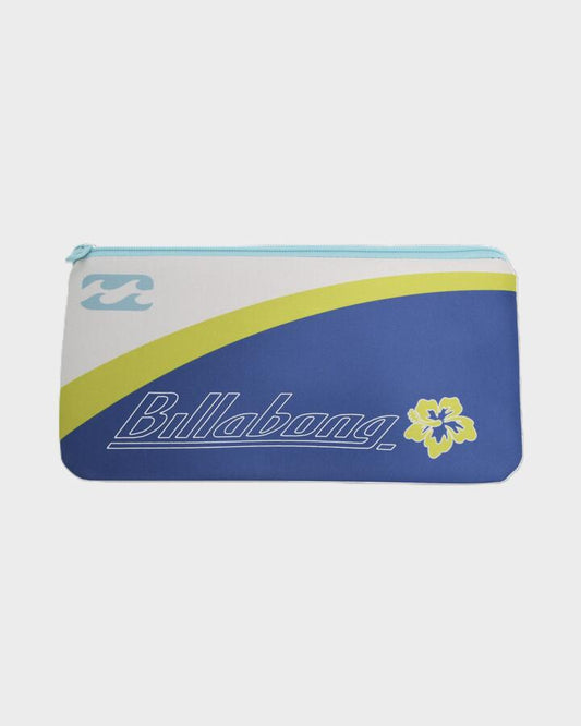 Image of Accessories. Productname: Billabong - Womens Forever Billabong Pencil Case - Celestial Blue - in Celestial Blue colour by brand - Billabong