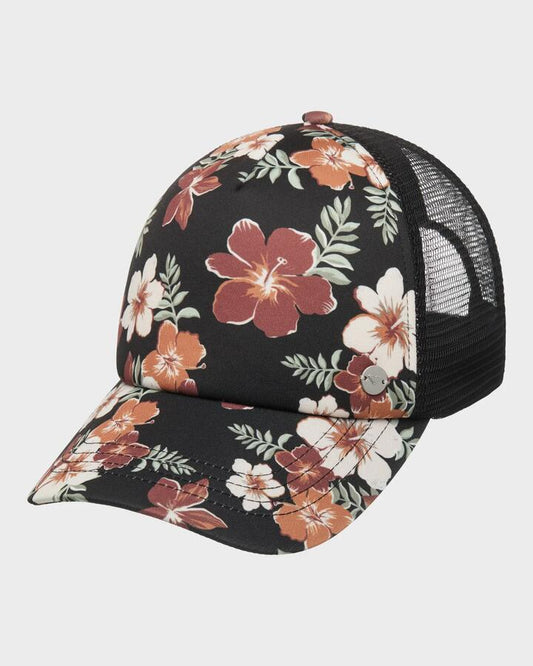 Image of Hats. Productname: Roxy - Womens Beautiful Morning Cap - Almond Tropical Feels - in Almond Tropical Feels colour by brand - Roxy
