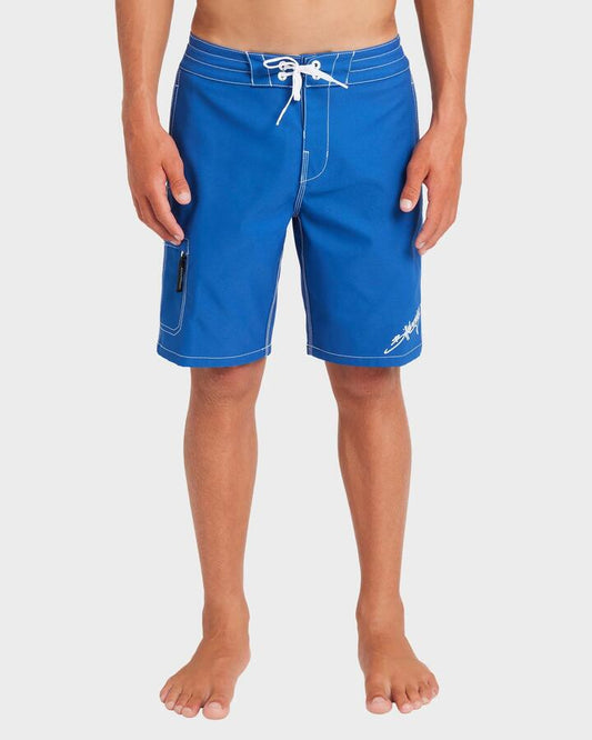 Image of Swimwear. Productname: Billabong Boys 8-16 Piped Low Tide 15" Boardshorts Cobalt - in Cobalt colour by brand - Billabong