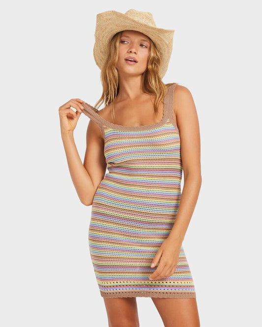 Image of Dresses. Productname: Roxy Womens Milly Mini Dress Rainbow - in Rainbow colour by brand - Roxy