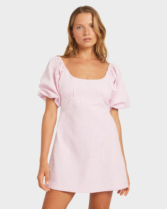 Image of Dresses. Productname: Roxy Womens One Love Mini Dress Petal Pink - in Petal Pink colour by brand - Roxy