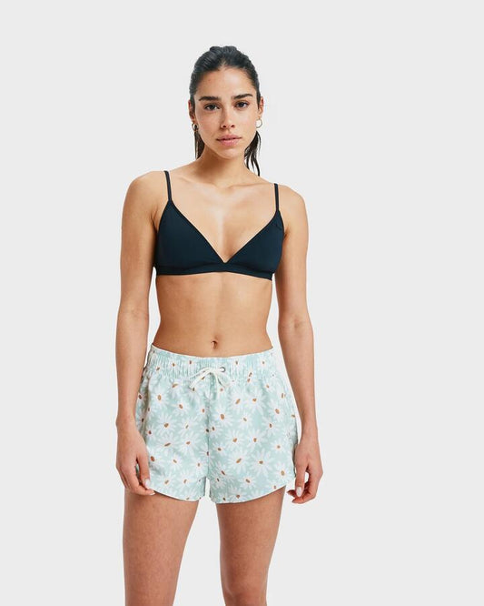 Image of Swimwear. Productname: Roxy Womens No Bad Waves Boardshorts Laurel Green Dream Big Floral - in Laurel Green Dream Big Floral colour by brand - Roxy