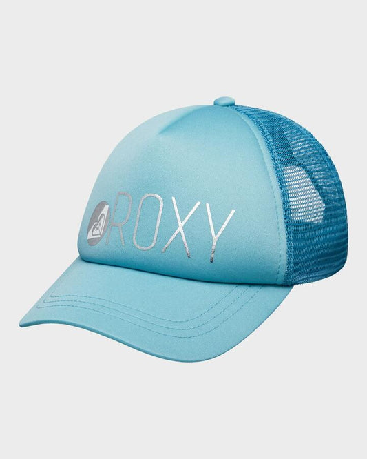 Image of Hats. Productname: Roxy Girls 8-16 Reggae Town Cap Coastal Shade - in Coastal Shade colour by brand - Roxy