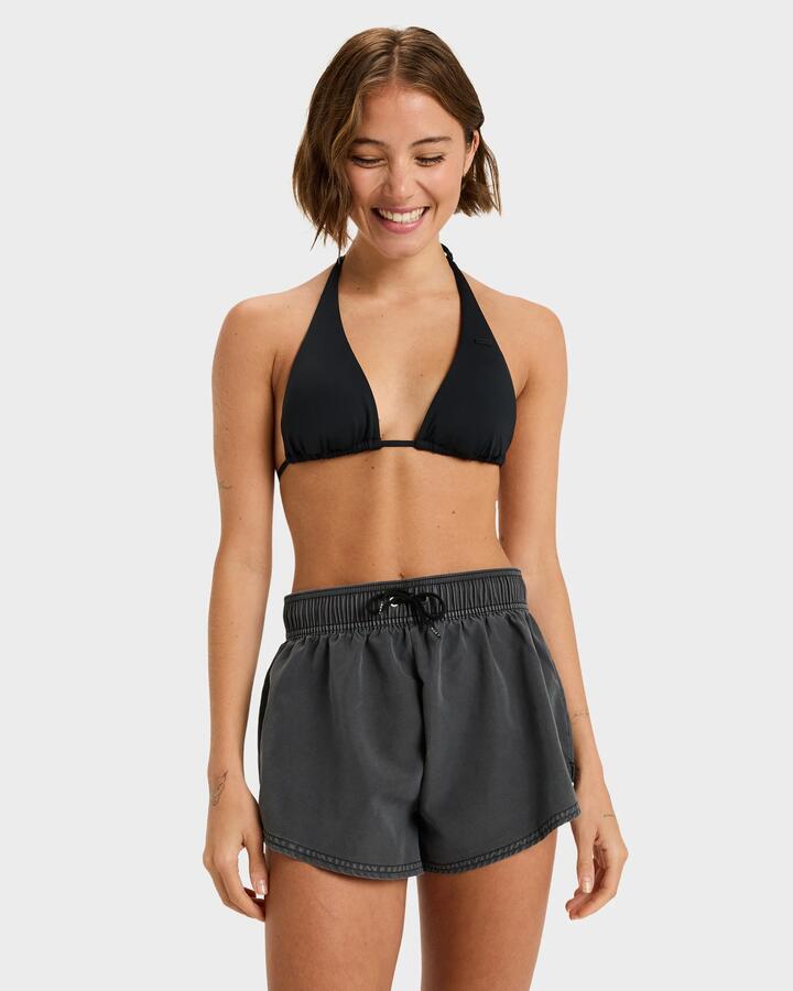 Image of Swimwear. Product name - Roxy Womens No Bad Waves Boardshorts Anthracite in Anthracite colour by brand - Roxy