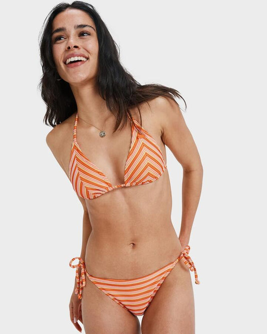 Image of Swimwear. Productname: Roxy Womens Moana Moderate Bikini Bottom Tigerlily - in Tigerlily colour by brand - Roxy