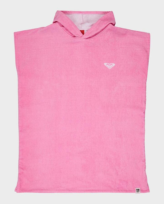 Image of Accessories. Productname: Roxy Girls 8-16 Sunny Joy Hooded Towel Bonbon - in Bonbon colour by brand - Roxy