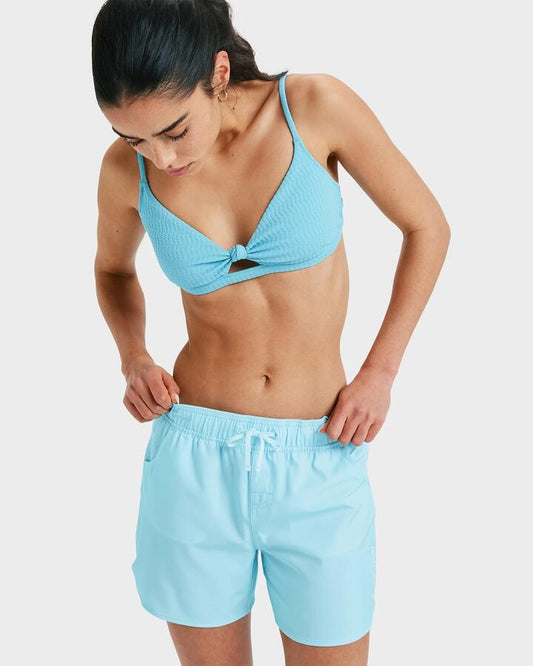 Image of Swimwear. Product name - Roxy Womens Wave 5" Boardshorts Plume Blue in Plume Blue colour by brand - Roxy