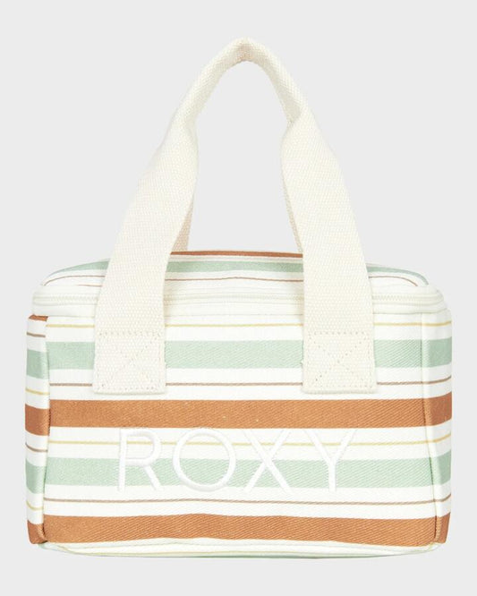 Image of Bags. Productname: Roxy Stripy Beach Cooler Bag Laurel Green Carver Stripe Swi - in Laurel Green Carver Stripe Swi colour by brand - Roxy