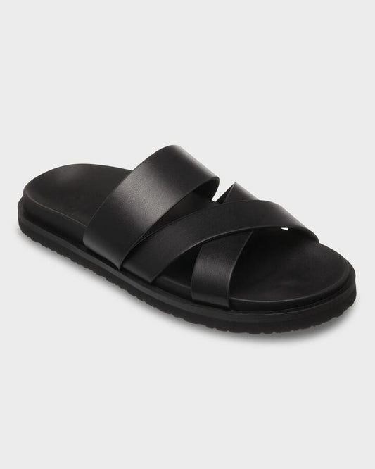Image of Slippers. Productname: Roxy Womens Zaho Slides Black - in Black colour by brand - Roxy