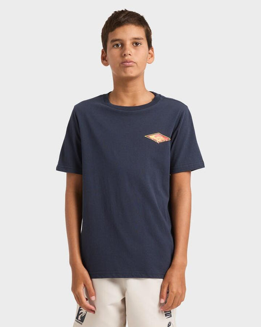 Image of T-Shirts. Productname: Quiksilver Boys 8-16 Thorn Arch T-Shirt Dark Navy - in Dark Navy colour by brand - Quiksilver