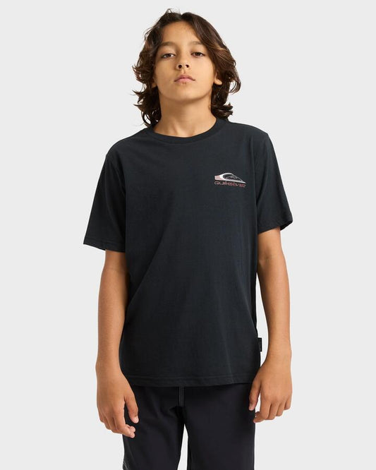 Image of T-Shirts. Productname: Quiksilver Boys 8-16 Tohu T-Shirt Black - in Black colour by brand - Quiksilver