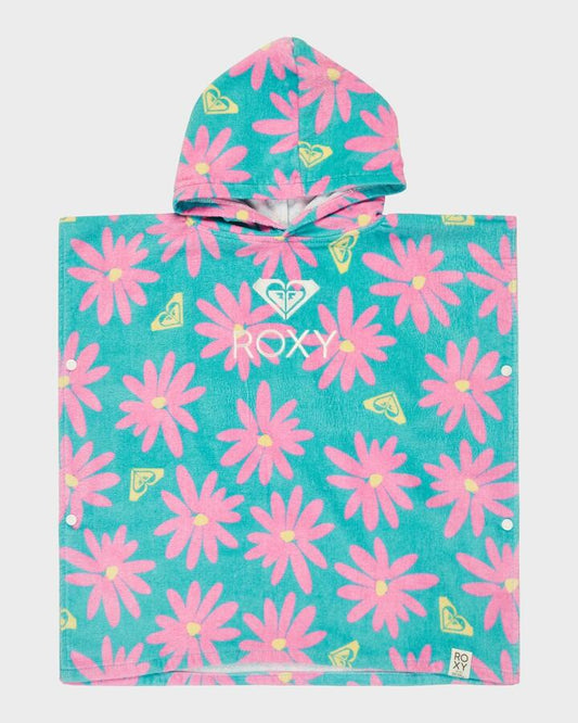 Image of Towels. Product name - Roxy Girls 2-7 Stay Magical Hooded Towel Polynya Big Dreams Mini in Polynya Big Dreams Mini colour by brand - Roxy