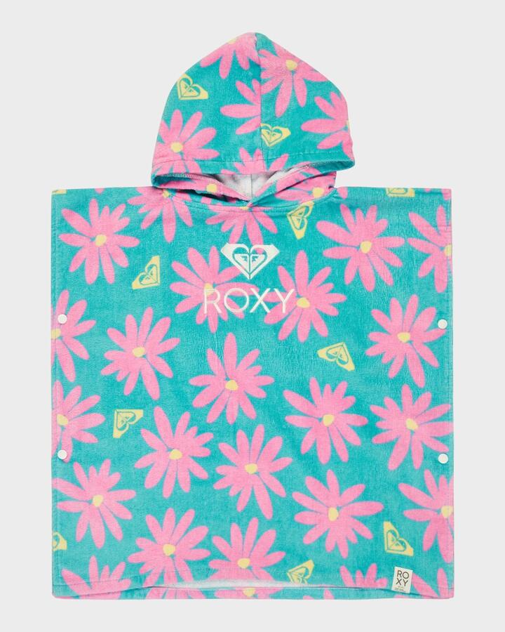 Image of Towels. Product name - Roxy Girls 2-7 Stay Magical Hooded Towel Polynya Big Dreams Mini in Polynya Big Dreams Mini colour by brand - Roxy