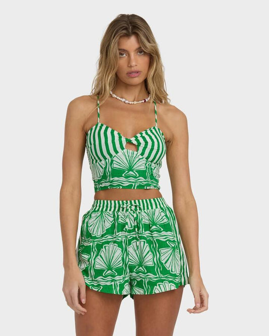 Image of Accessories. Product name - Billabong Womens Sea Shell Tankini Kelly Green in Kelly Green colour by brand - Billabong