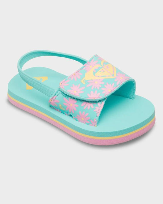 Image of Sandals. Product name - Roxy Girls 5-11 Finn Sandals Polynya in Polynya colour by brand - Roxy