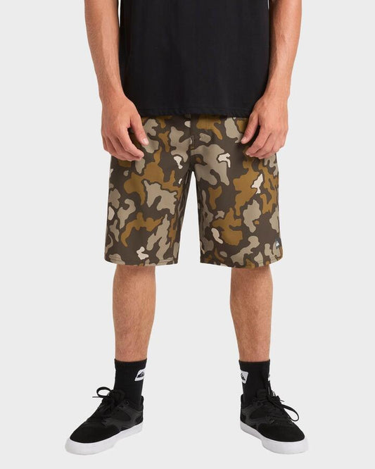 Image of Swimwear. Productname: Quiksilver - Mens Waterman Street 19" Boardshorts - Camo - in Camo colour by brand - Quiksilver
