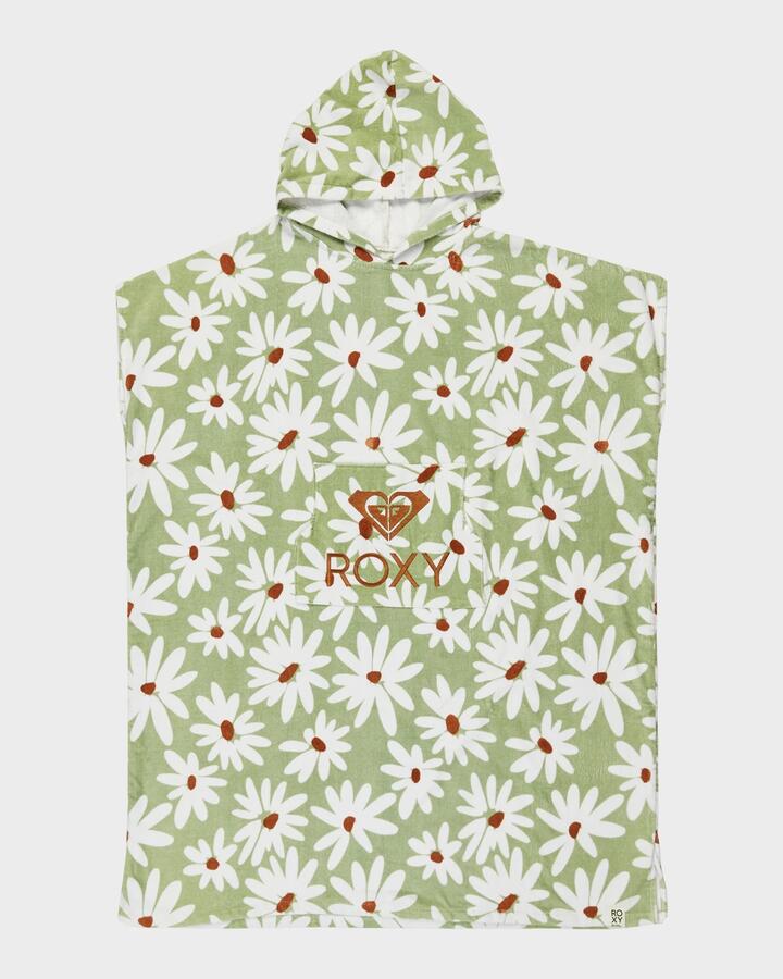 Image of Towels. Productname: Roxy Womens Stay Magical Printed Hooded Towel Laurel Green Dream Big Floral - in Laurel Green Dream Big Floral colour by brand - Roxy