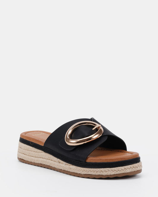 Image of Boots. Productname: Braelynn: Black - Women's Wedge in Black colour by brand - Novo
