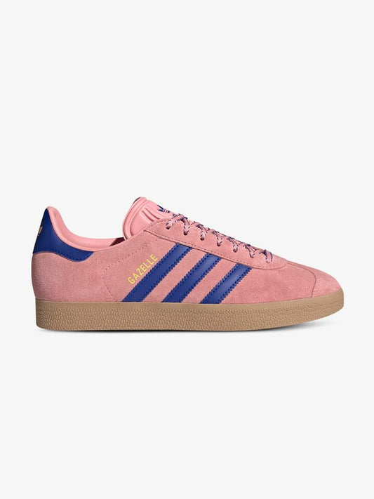 Image of Shoes. Productname: Adidas Women's Gazelle in Semi Pink/Lucid Blue/Sulfur colour by brand - Adidas