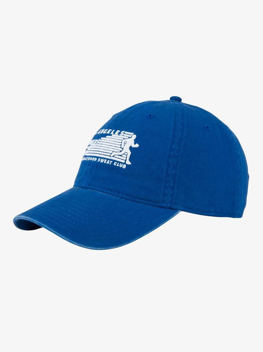 Image of Hats. Productname: West Hollywood Sweat Club LA Sport Club Ball Park Cap ONE SIZE Royal in Royal colour by brand - West Hollywood Sweat Club