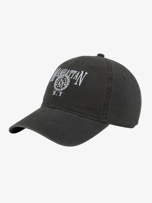 Image of Hats. Productname: West Hollywood Sweat Club Manhattan Racing Club Ball Park Cap ONE SIZE Black in Black colour by brand - West Hollywood Sweat Club