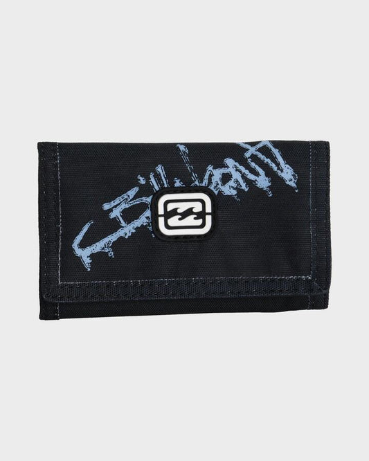 Image of Wallets & Money Clips. Productname: Billabong - Mens Atom Velcro Tri Fold Wallet - Black - in Black colour by brand - Billabong