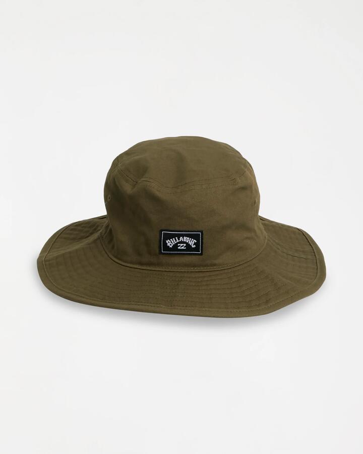 Image of Hats. Product name - Billabong Mens Big John Safari Hat Military in Military colour by brand - Billabong