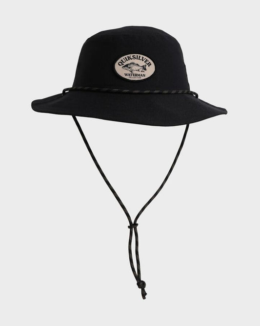 Image of Hats. Productname: Quiksilver Mens Boat Master Bucket Hat Black - in Black colour by brand - Quiksilver