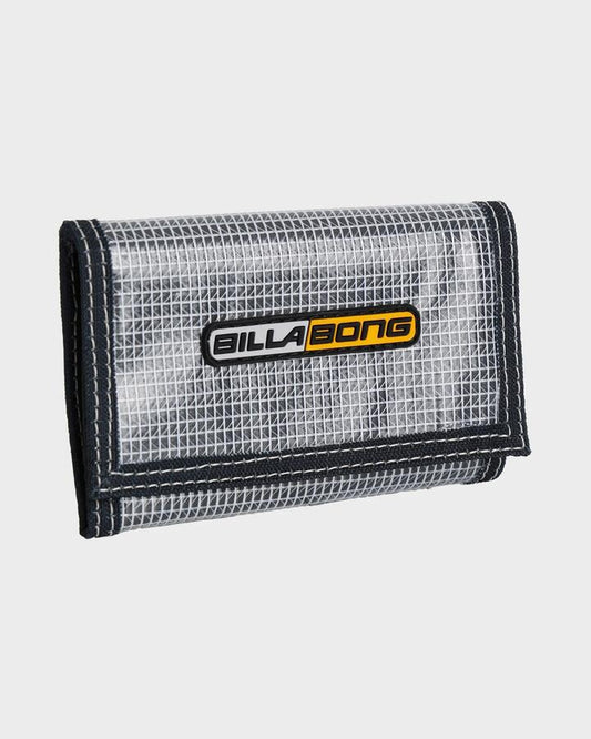 Image of Wallets & Money Clips. Productname: Billabong - Mens Atom Velcro Tri Fold Wallet - Silver - in Silver colour by brand - Billabong