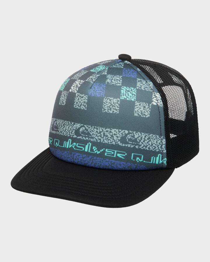 Image of Hats. Product name - Quiksilver Boys 2-7 Emu Coop Cap Aqua Sky in Aqua Sky colour by brand - Quiksilver