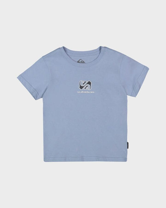 Image of T-Shirts. Product name - Quiksilver Boys 2-7 Mirror Flare T-Shirt Ashley Blue in Ashley Blue colour by brand - Quiksilver