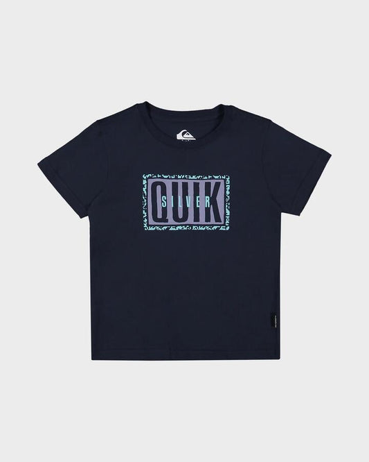 Image of T-Shirts. Productname: Quiksilver Boys 2-7 Static Box T-Shirt Dark Navy - in Dark Navy colour by brand - Quiksilver