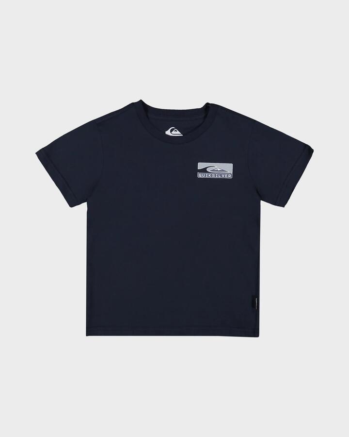 Image of T-Shirts. Product name - Quiksilver Boys 2-7 Boxed Out T-Shirt Dark Navy in Dark Navy colour by brand - Quiksilver