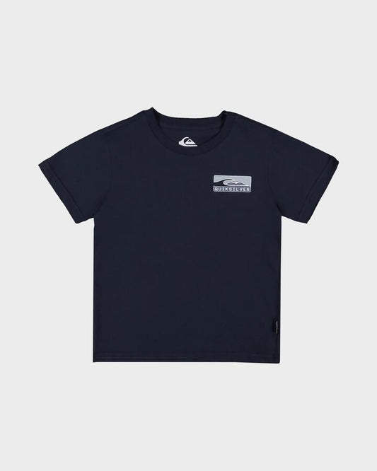 Image of T-Shirts. Product name - Quiksilver Boys 2-7 Boxed Out T-Shirt Dark Navy in Dark Navy colour by brand - Quiksilver