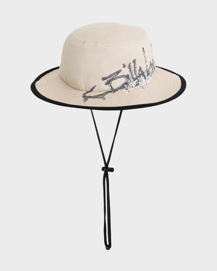 Image of Hats. Product name - Billabong Boys 8-16 Script Boo Bucket Hat Stone in Stone colour by brand - Billabong