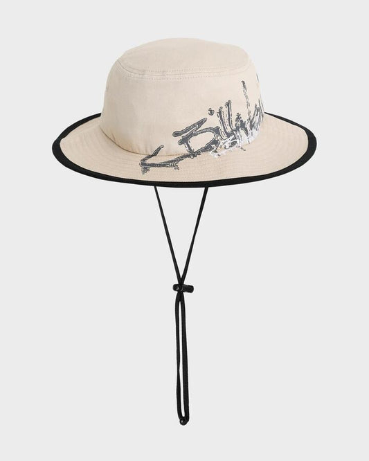 Image of Hats. Product name - Billabong Boys 8-16 Script Boo Bucket Hat Stone in Stone colour by brand - Billabong
