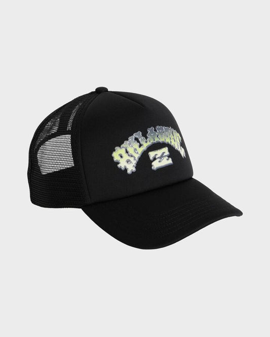 Image of Hats. Product name - Billabong Boys 8-16 Norfolk Trucker Cap Black in Black colour by brand - Billabong