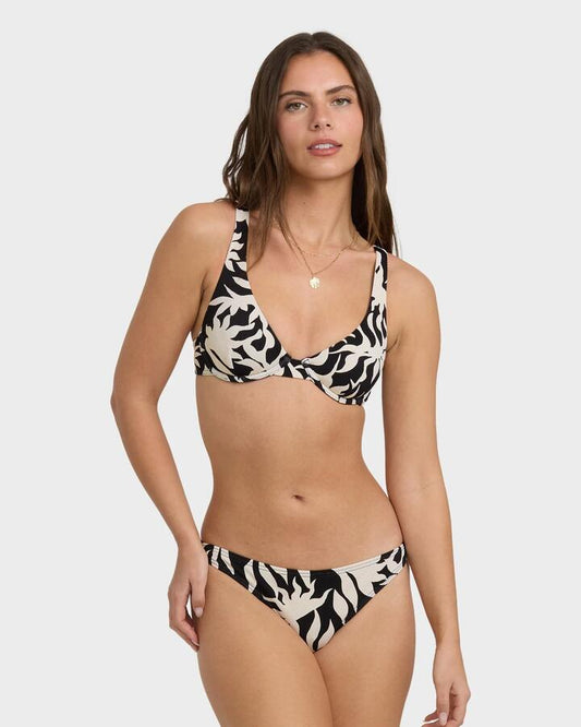 Image of Swimwear. Productname: Billabong - Womens By My Side Ruby Underwire Bikini Top - Black White - in Black White colour by brand - Billabong