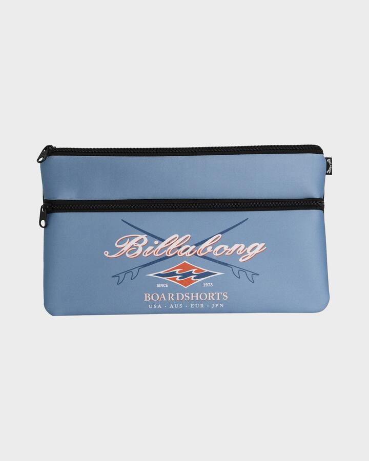 Image of Accessories. Productname: Billabong Mens Small Pencil Case Real Teal - in Real Teal colour by brand - Billabong