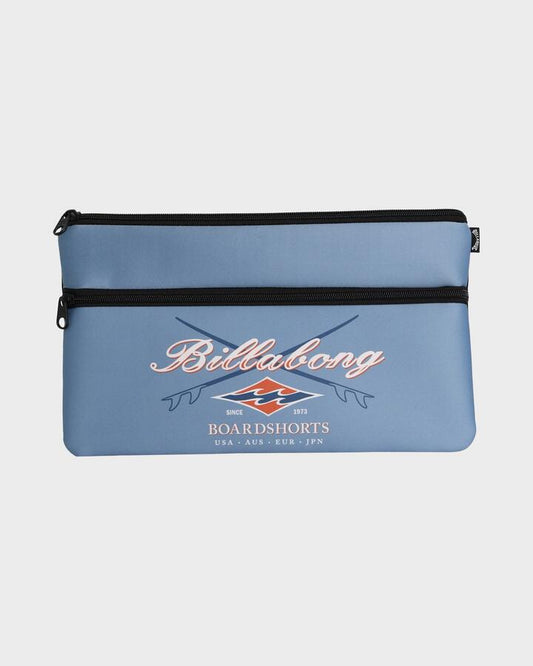 Image of Accessories. Productname: Billabong Mens Small Pencil Case Real Teal - in Real Teal colour by brand - Billabong