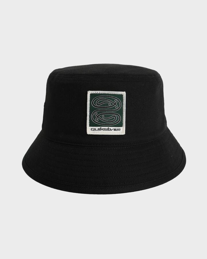 Image of Hats. Product name - Quiksilver Mens Tuna-Heke Bucket Hat Black in Black colour by brand - Quiksilver